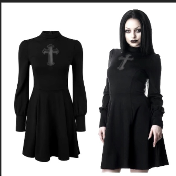 KILLSTAR retired Crossed Out skater dress - Picture 1 of 11